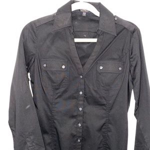 EXPRESS SLIM FIT PORTIFINO DRESS SHIRT BUTTON DOWN